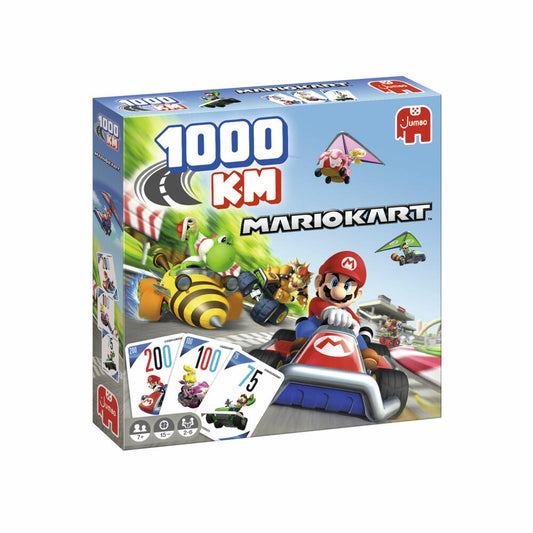 Jumbo Spiele 1000KM Mario Kart, Familienspiel, Brettspiel, Gesellschaftsspiel, ab 7 Jahren, 1110100011