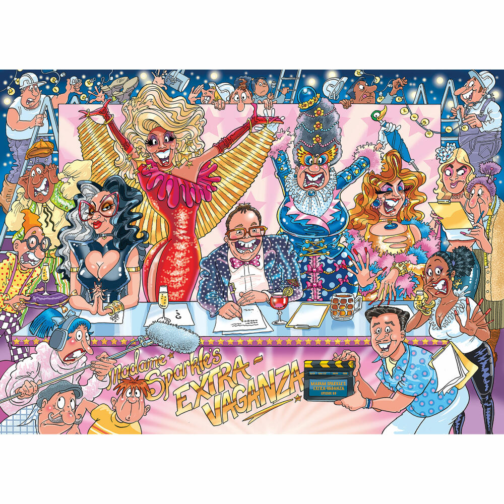 Jumbo Spiele Wasgij Original 42 Glanz und Glitter!, Puzzle, Erwachsenenpuzzle, 1000 Teile, 1110100013
