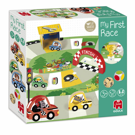 Jumbo Spiele GOULA Erstes Rennen, Kinderspiel, Brettspiel, Kinder Spiel, ab 3 Jahren, 1110700210