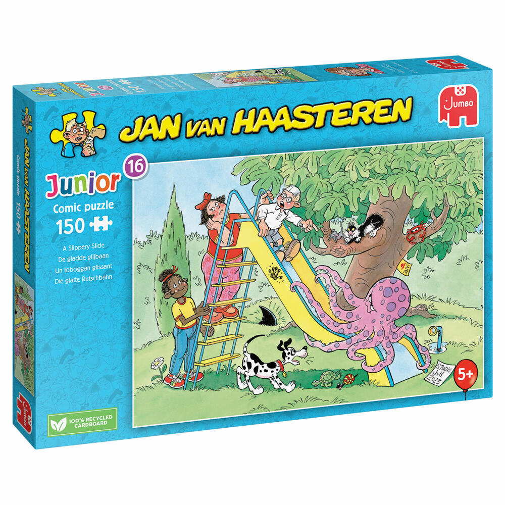 Jumbo Spiele Jan van Haasteren Junior Die glatte Rutschbahn, Kinderpuzzle, Kinder Puzzle, 150 Teile ab 5 Jahre, 1110100319