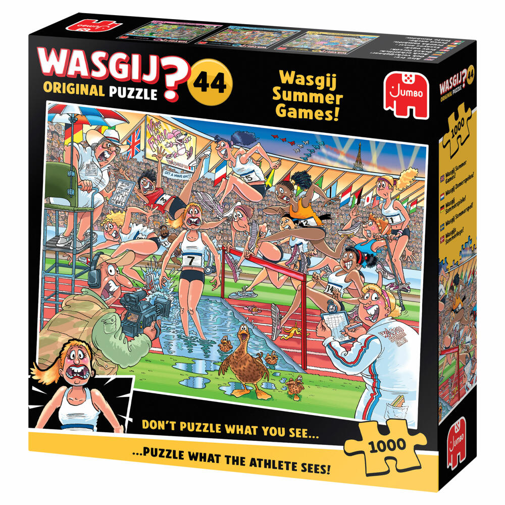 Jumbo Spiele Wasgij Orginal 44 Summer Games, Puzzle, Erwachsenenpuzzle, 1000 Teile, 1110100333