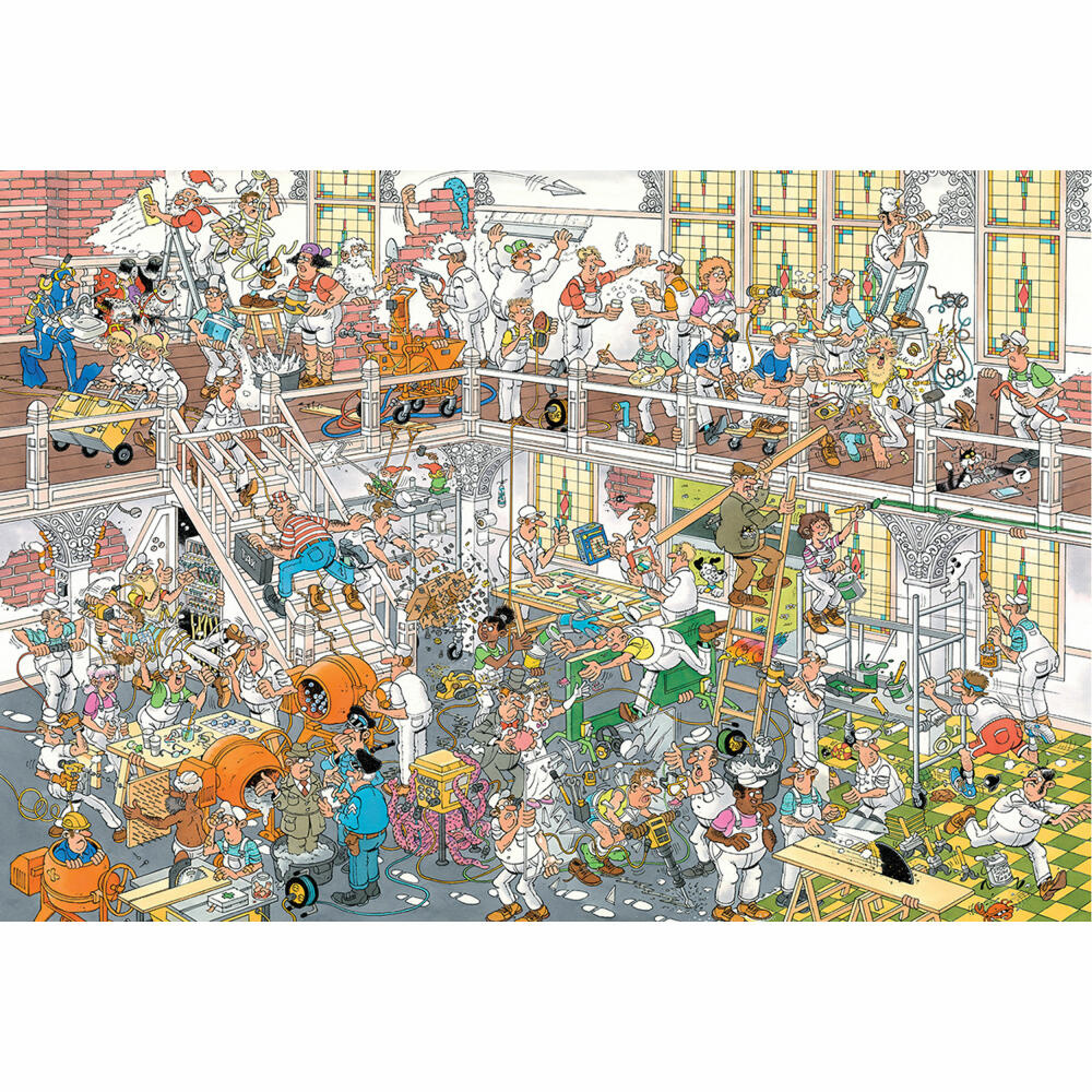 Jumbo Spiele Jan van Haasteren Das Renovierungsprojekt, Comic Puzzle, Erwachsenenpuzzle, 3000 Teile, 1110100524