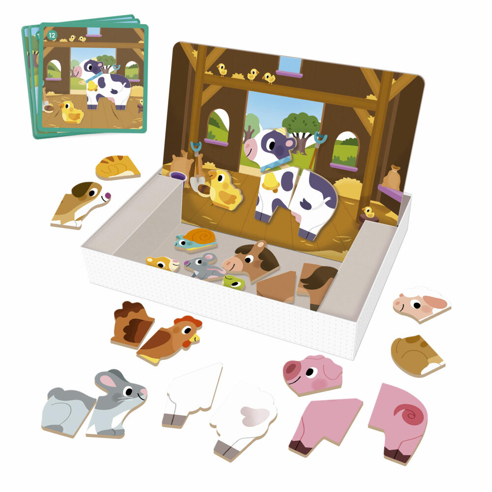 Jumbo Spiele GOULA Magnetischer Bauernhof, Magnetspiel, Kinderspiel, ab 2 Jahren, 1110100488