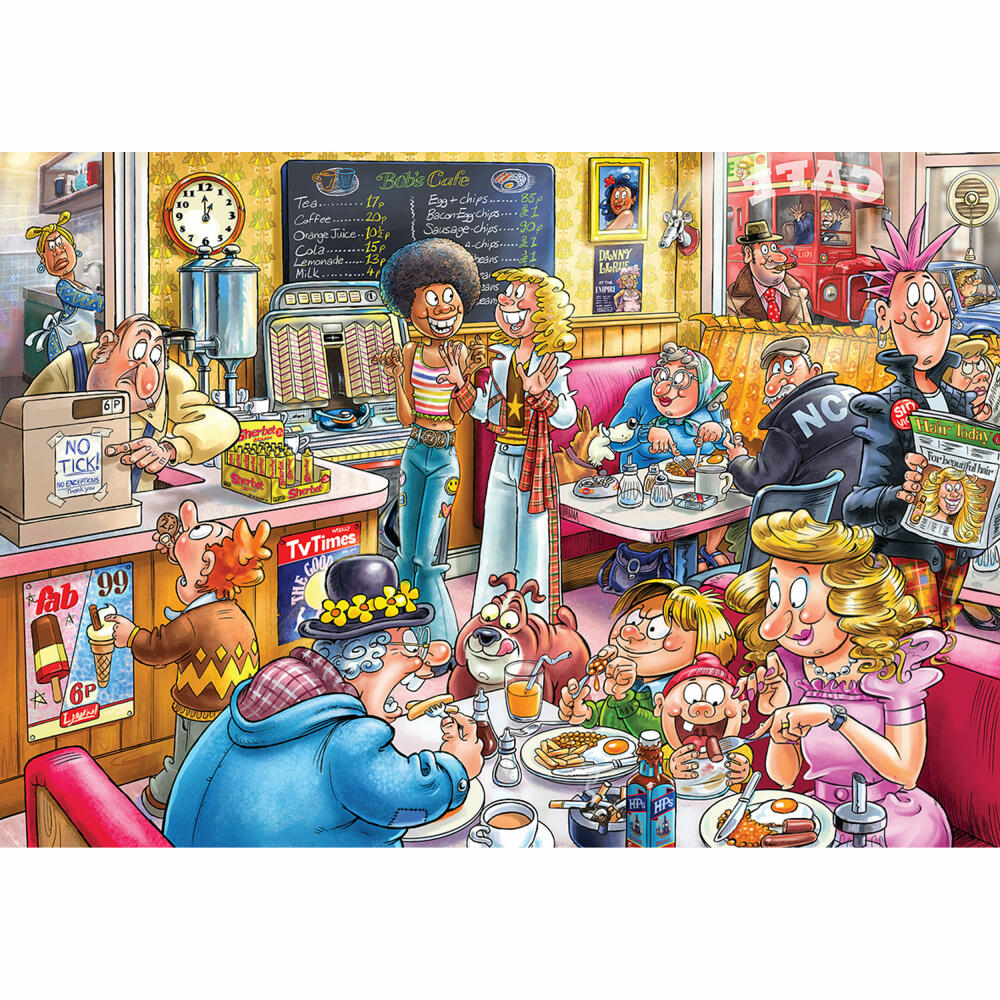 Jumbo Spiele Wasgij Destiny 27 Café to Latte!, Puzzle, Erwachsenenpuzzle, 1000 Teile, 1110100332