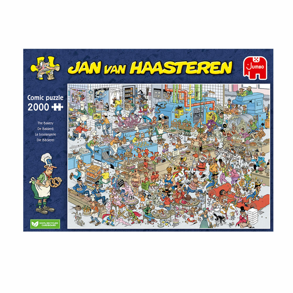 Jumbo Spiele Jan van Haasteren Die Bäckerei, Comic Puzzle, Erwachsenenpuzzle, 2000 Teile, 1110100311