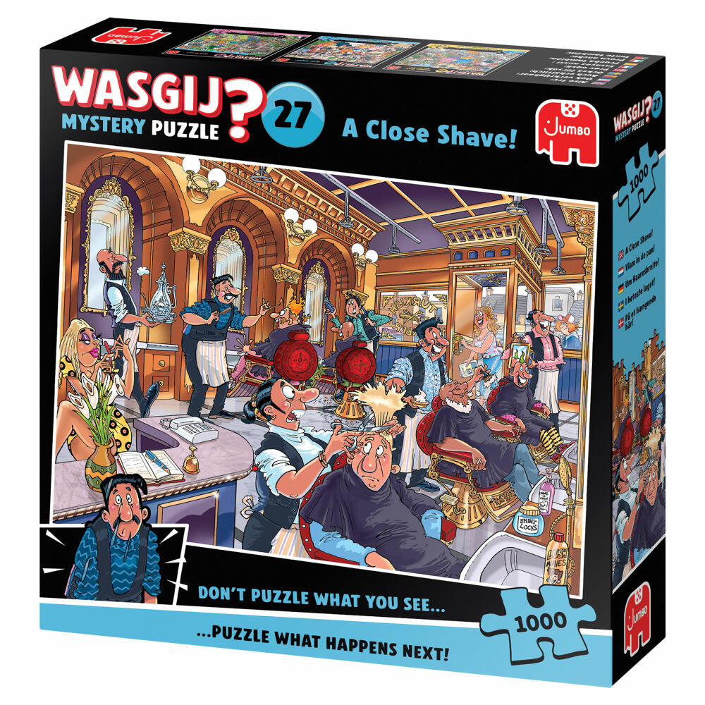 Jumbo Spiele Wasgij Mystery 27 Um Haaresbreite, Puzzle, Erwachsenenpuzzle, 1000 Teile, 1110100593
