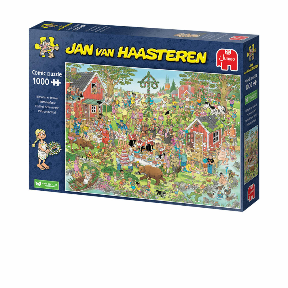 Jumbo Spiele Jan van Haasteren Mittsommerfestival, Comic Puzzle, Erwachsenenpuzzle, 1000 Teile, 1110100029