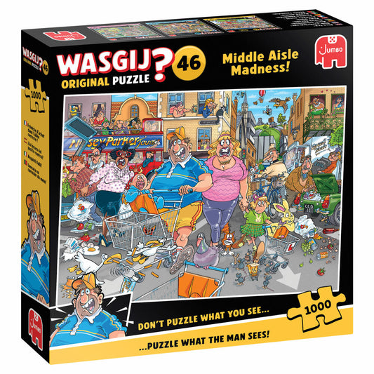 Jumbo Spiele Wasgij Original 46 Parkplatz-Wahnsinn, Puzzle, Erwachsenenpuzzle, 1000 Teile, 1110100505