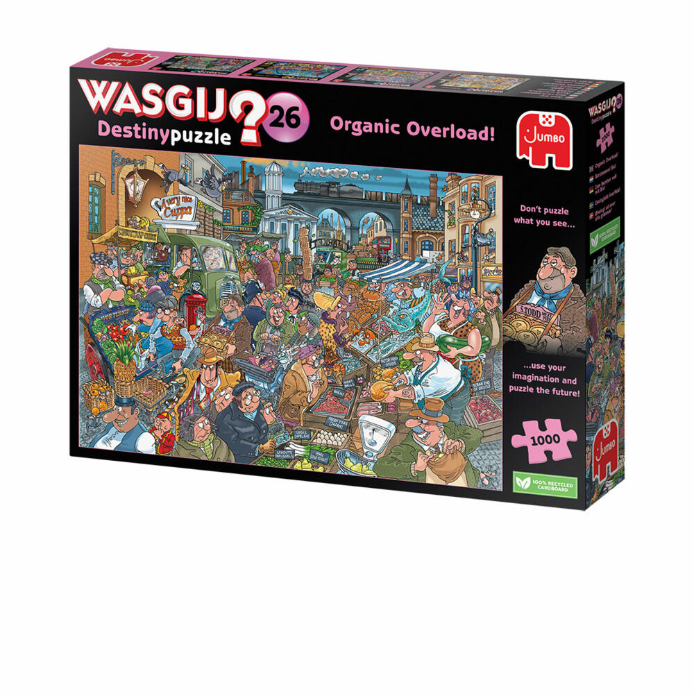 Jumbo Spiele Wasgij Destiny 26 Organic Overload!, Puzzle, Erwachsenenpuzzle, 1000 Teile, 1110100022