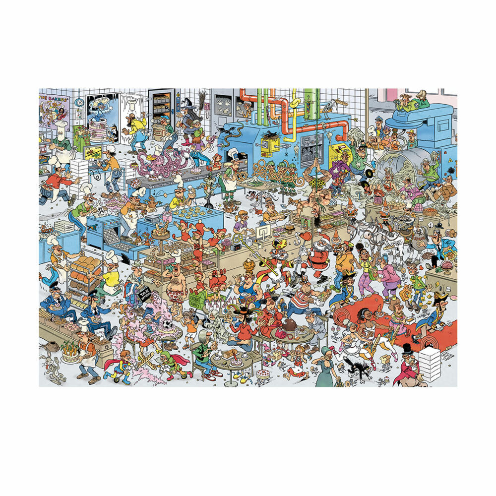 Jumbo Spiele Jan van Haasteren Die Bäckerei, Comic Puzzle, Erwachsenenpuzzle, 1000 Teile, 1110100310