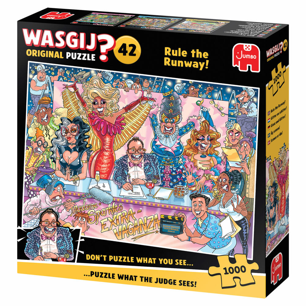 Jumbo Spiele Wasgij Original 42 Glanz und Glitter!, Puzzle, Erwachsenenpuzzle, 1000 Teile, 1110100013