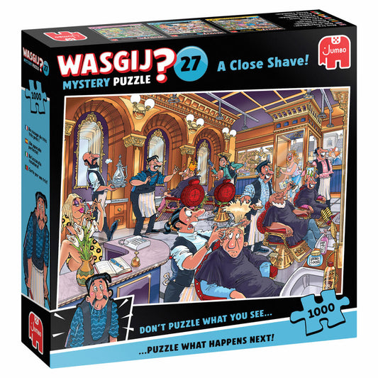 Jumbo Spiele Wasgij Mystery 27 Um Haaresbreite, Puzzle, Erwachsenenpuzzle, 1000 Teile, 1110100593