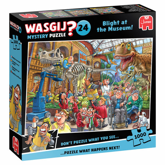 Jumbo Spiele Wasgij Mystery 24 Blight at the Museum!, Puzzle, Erwachsenenpuzzle, 1000 Teile, 1110100014