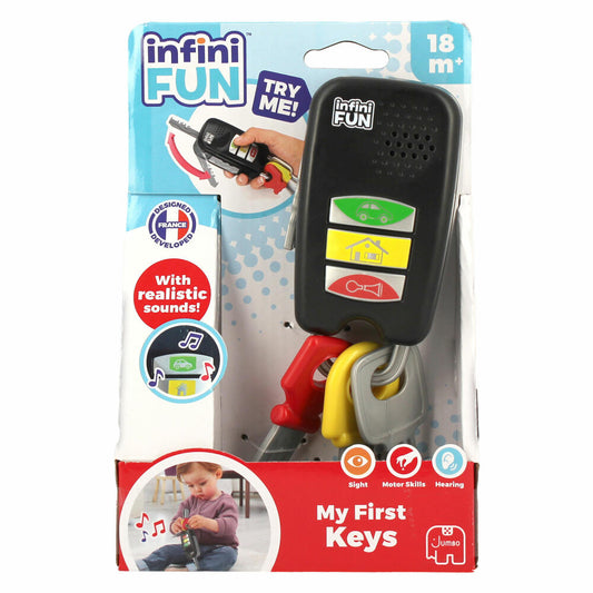 Jumbo Spiele InfiniFun Meine ersten Schlüssel, Spielzeug, Lernspielzeug, Kinder, ab 18 Monate, 1121500124