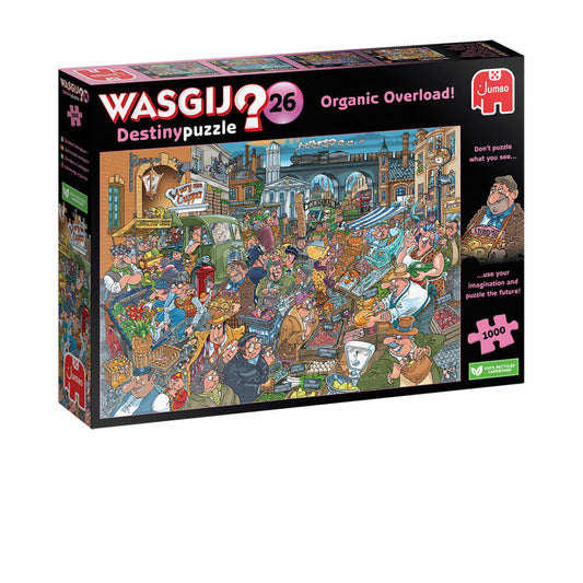 Jumbo Spiele Wasgij Destiny 26 Organic Overload!, Puzzle, Erwachsenenpuzzle, 1000 Teile, 1110100022