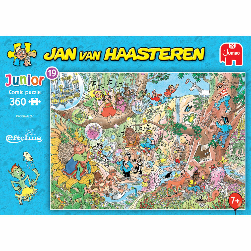 Jumbo Spiele Jan van Haasteren Junior Efteling Traumreise, Kinderpuzzle, Kinder Puzzle, 360 Teile, 1110100517