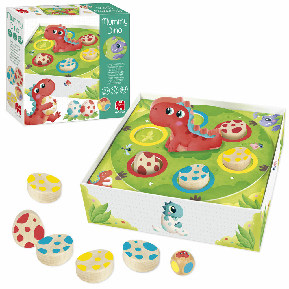 Jumbo Spiele GOULA Dino Mama, Kooperatives Spiel, Kinderspiel, Brettspiel, ab 2 Jahren, 1110100495