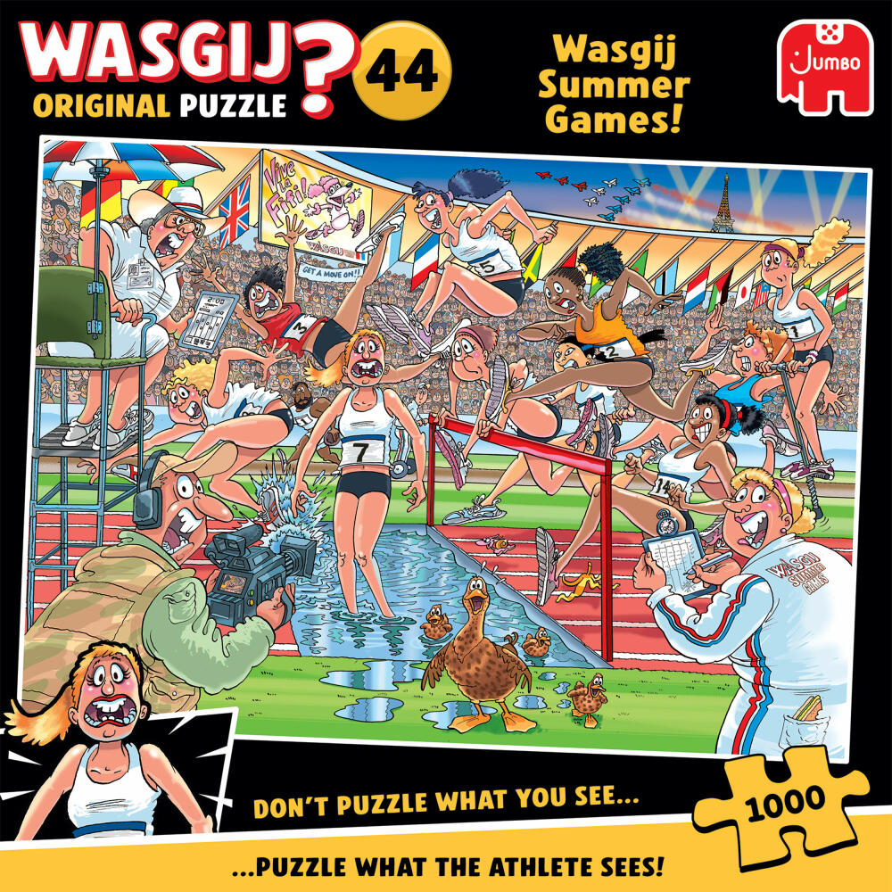 Jumbo Spiele Wasgij Orginal 44 Summer Games, Puzzle, Erwachsenenpuzzle, 1000 Teile, 1110100333