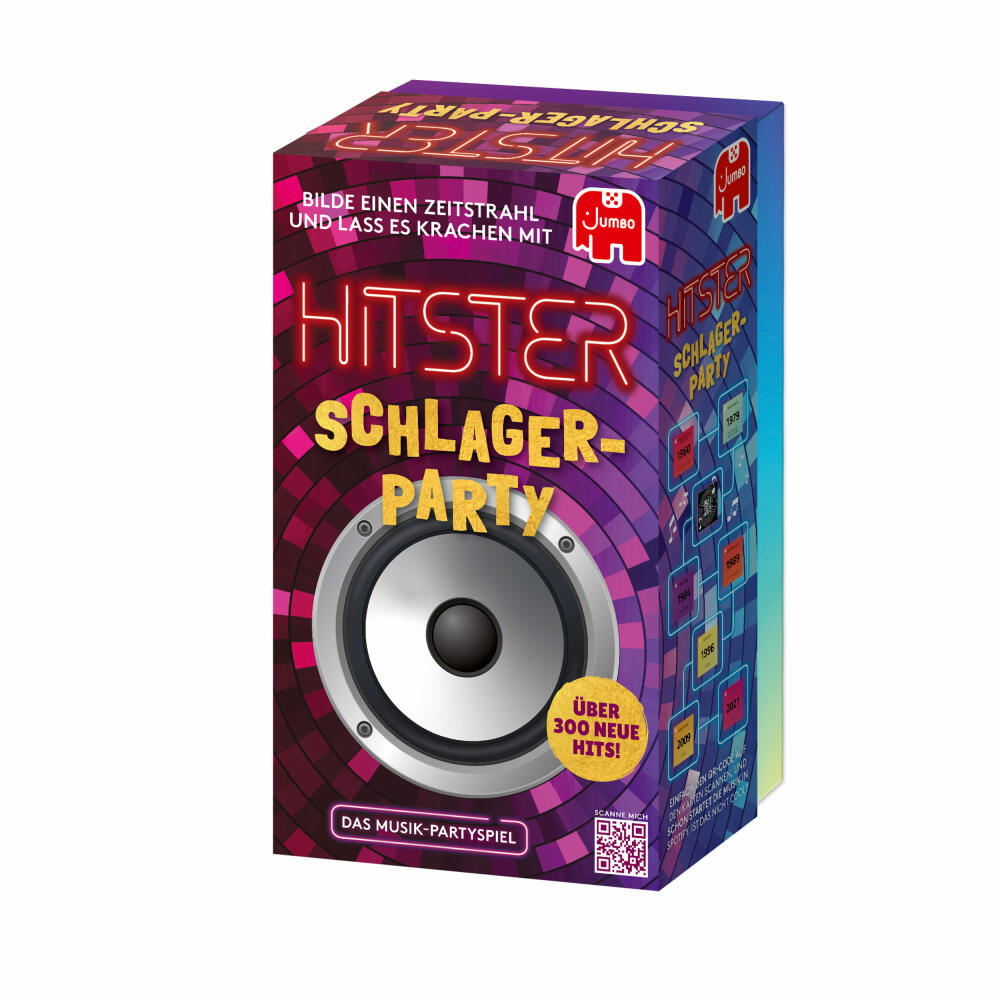 Jumbo Spiele Hitster - Schlager Party, Musik Partyspiel, Ratespiel, ab 16 Jahren, 19955