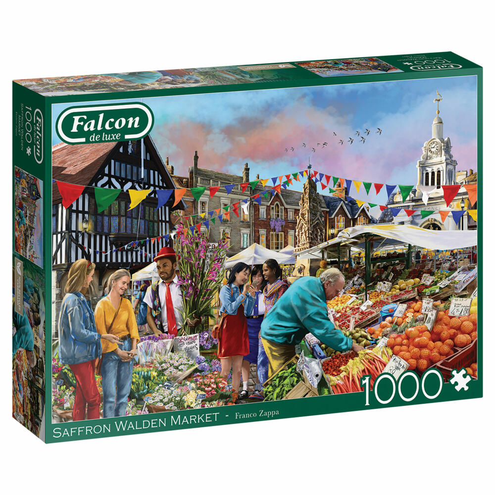 Jumbo Spiele Falcon Saffron Walden Market, Puzzle, Erwachsenenpuzzle, 1000 Teile, 1110500241