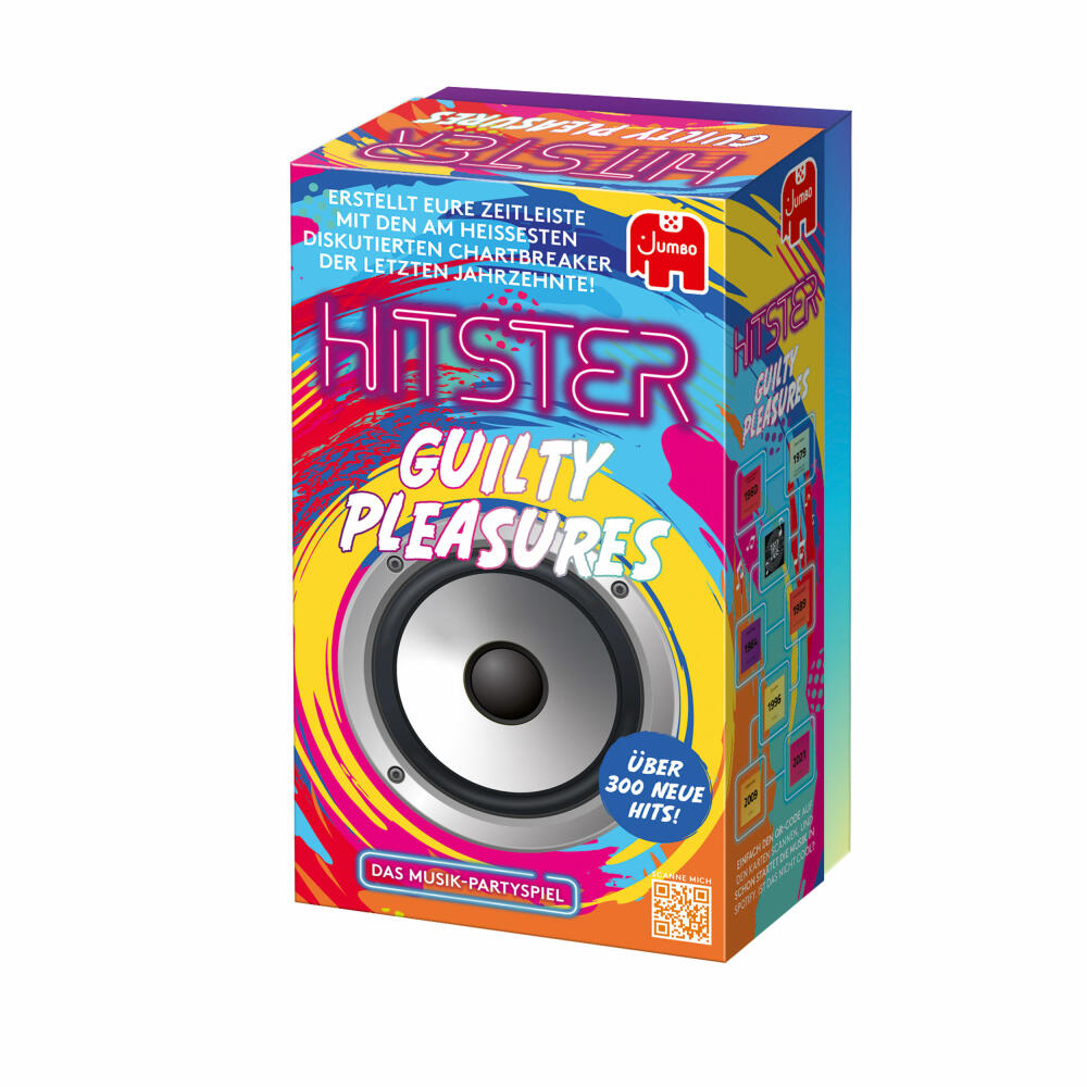 Jumbo Spiele Hitster - Guilty Pleasure, Musik Partyspiel, Ratespiel, ab 16 Jahren, 1110100378