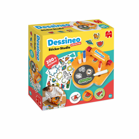 Jumbo Spiele Dessineo Sticker Studio, Kreativset, Aufkleber, DIY, Kinder, ab 4 Jahren, 1110100010