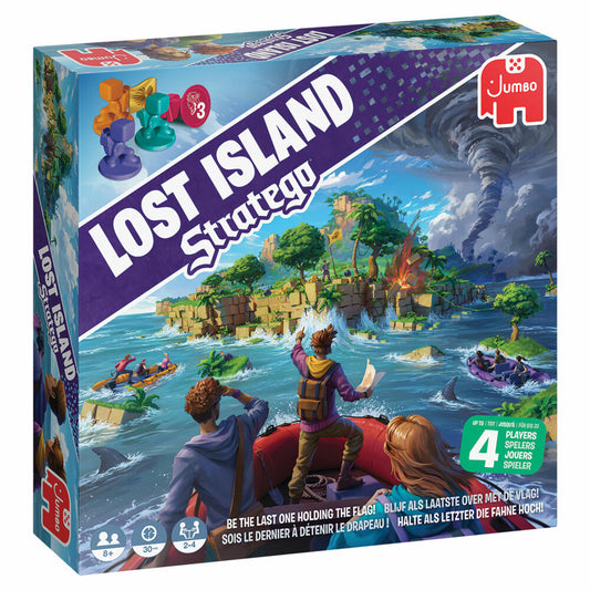 Jumbo Spiele Stratego - Lost Island, Strategiespiel, Brettspiel, Gesellschaftsspiel, ab 8 Jahren, 55237