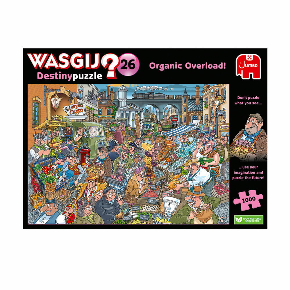 Jumbo Spiele Wasgij Destiny 26 Organic Overload!, Puzzle, Erwachsenenpuzzle, 1000 Teile, 1110100022