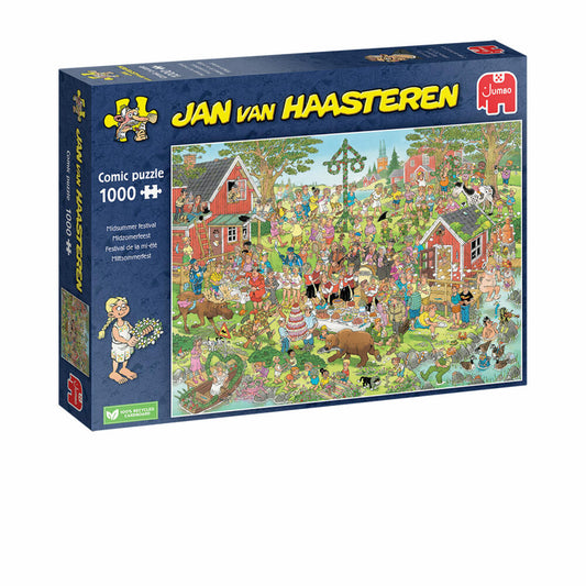 Jumbo Spiele Jan van Haasteren Mittsommerfestival, Comic Puzzle, Erwachsenenpuzzle, 1000 Teile, 1110100029