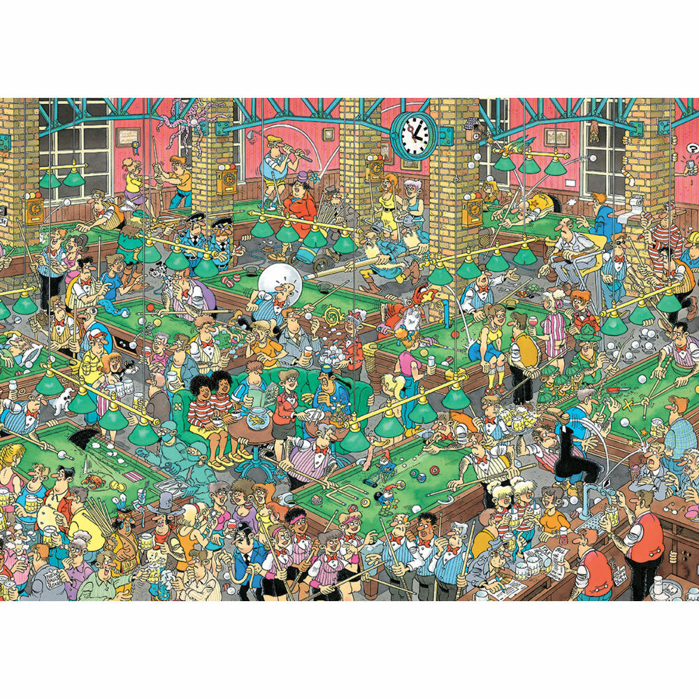 Jumbo Spiele Jan van Haasteren Eine ruhige Kugel schieben, Comic Puzzle, Erwachsenenpuzzle, 1000 Teile, 20054