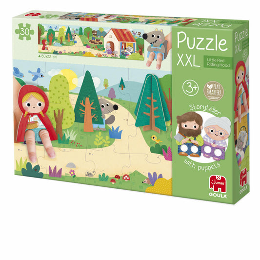 Jumbo Spiele GOULA XXL Puzzle Red Riding Hood, Kinderpuzzle, Kinder, 30 Teile, ab 3 Jahren, 1110700207