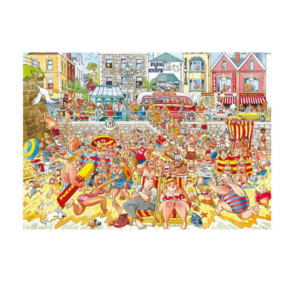 Jumbo Spiele Wasgij Retro Original 8 Flut!, Puzzle, Erwachsenenpuzzle, 1000 Teile, 1110100328