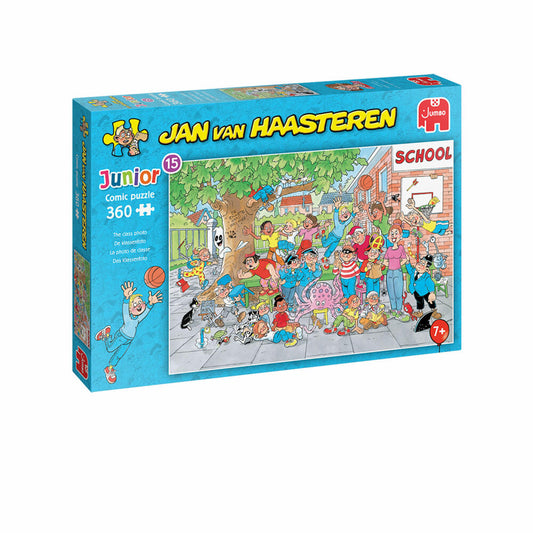 Jumbo Spiele Jan van Haasteren Junior Das Klassenfoto, Comic Puzzle, Kinderpuzzle, 360 Teile, 1110100036