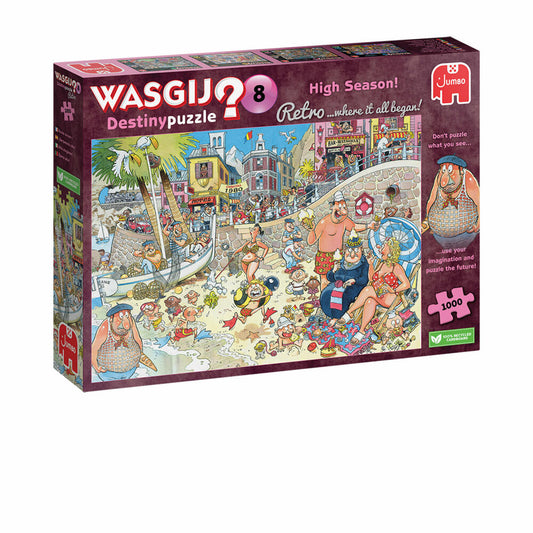 Jumbo Spiele Wasgij Retro Destiny 8 Hochsaison!, Puzzle, Erwachsenenpuzzle, 1000 Teile, 1110100329