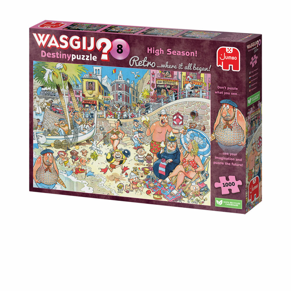 Jumbo Spiele Wasgij Retro Destiny 8 Hochsaison!, Puzzle, Erwachsenenpuzzle, 1000 Teile, 1110100329