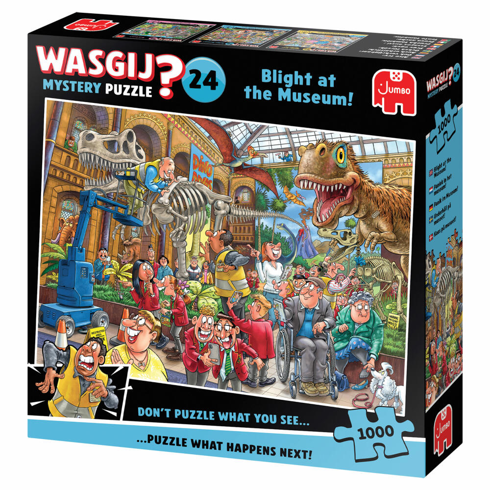 Jumbo Spiele Wasgij Mystery 24 Blight at the Museum!, Puzzle, Erwachsenenpuzzle, 1000 Teile, 1110100014