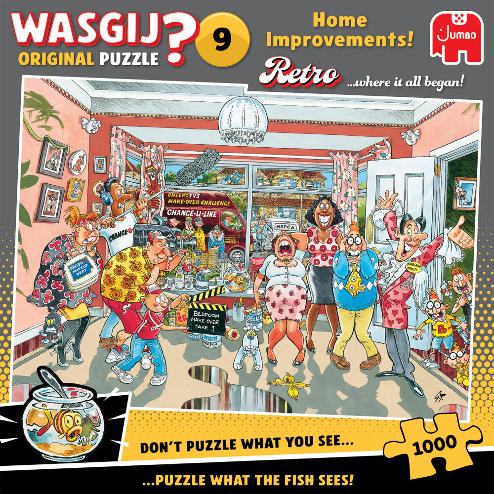 Jumbo Spiele Wasgij Retro Original 9 Reine Geschmackssache, Puzzle, Erwachsenenpuzzle, 1000 Teile, 1110100502