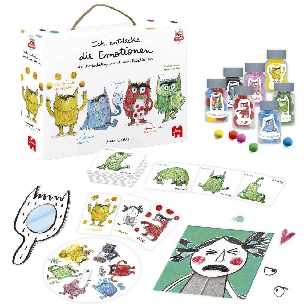 Jumbo Spiele Ich lerne entdecken Das Farbenmonster - Color Monster, Lernspiel, Kinderspiel, ab 3 Jahren, 1110101623