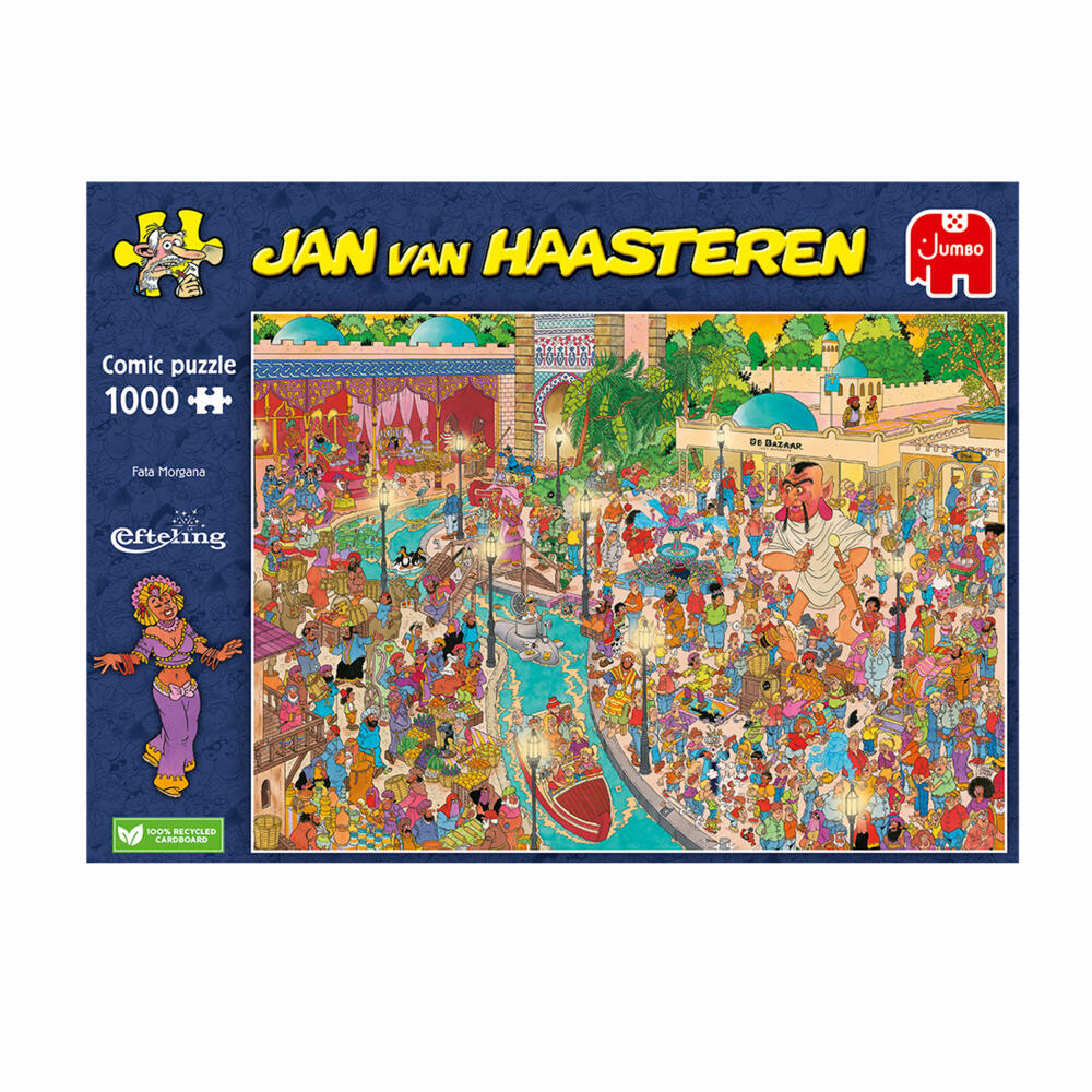 Jumbo Spiele Jan van Haasteren Fata Morgana Efteling, Comic Puzzle, Erwachsenenpuzzle, 1000 Teile, 1110100038
