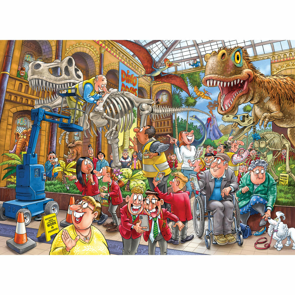 Jumbo Spiele Wasgij Mystery 24 Blight at the Museum!, Puzzle, Erwachsenenpuzzle, 1000 Teile, 1110100014