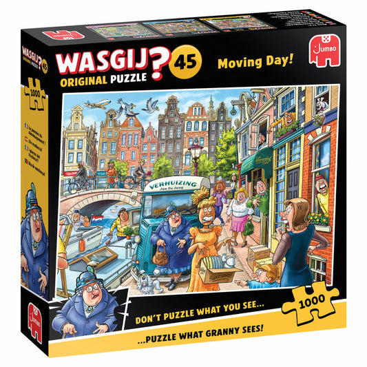 Jumbo Spiele Wasgij Original 45 Umzugstag, Puzzle, Erwachsenenpuzzle, 1000 Teile, 1110100588
