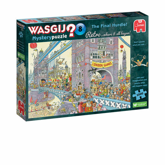 Jumbo Spiele Wasgij Retro Mystery 8 Die letzte Hürde!, Puzzle, Erwachsenenpuzzle, 1000 Teile, 1110100330