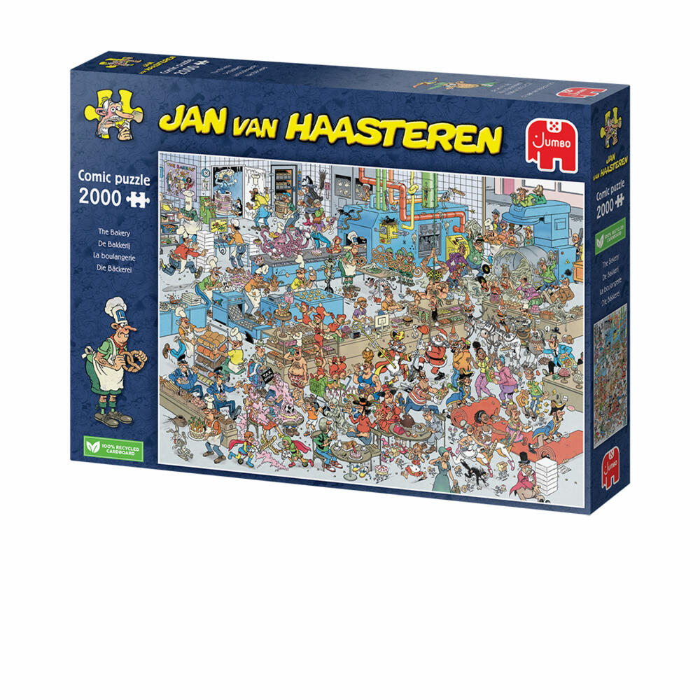 Jumbo Spiele Jan van Haasteren Die Bäckerei, Comic Puzzle, Erwachsenenpuzzle, 2000 Teile, 1110100311