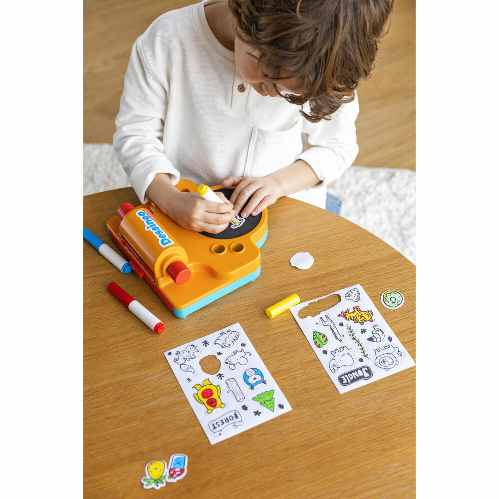 Jumbo Spiele Dessineo Sticker Studio, Kreativset, Aufkleber, DIY, Kinder, ab 4 Jahren, 1110100010