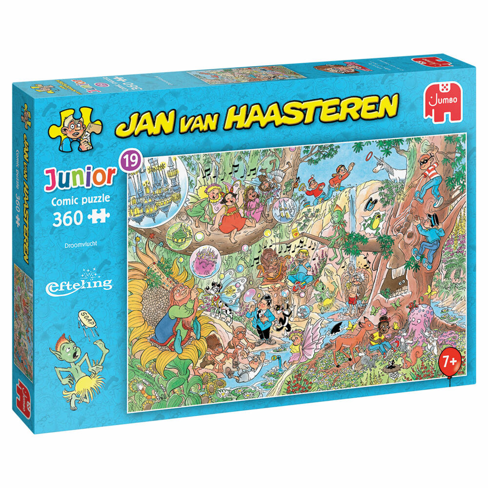 Jumbo Spiele Jan van Haasteren Junior Efteling Traumreise, Kinderpuzzle, Kinder Puzzle, 360 Teile, 1110100517
