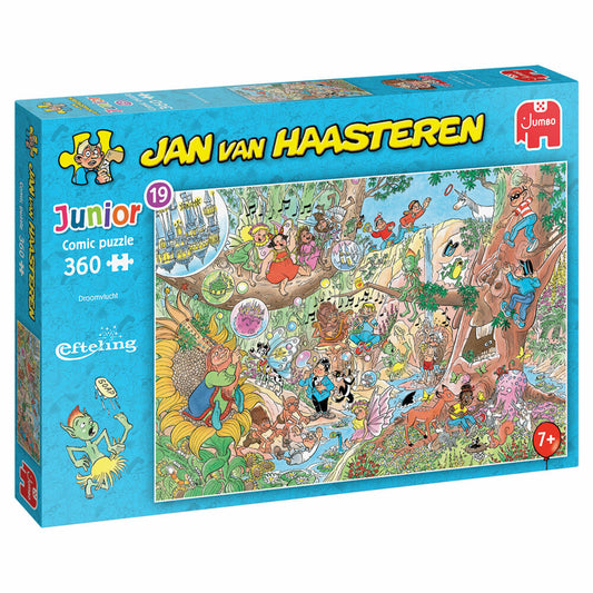 Jumbo Spiele Jan van Haasteren Junior Efteling Traumreise, Kinderpuzzle, Kinder Puzzle, 360 Teile, 1110100517