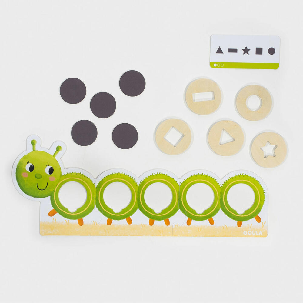 Jumbo Games GOULA Caterpillar, Learning Colors and Shapes, Educational Game, Children's Game, Children's Toy, 53477