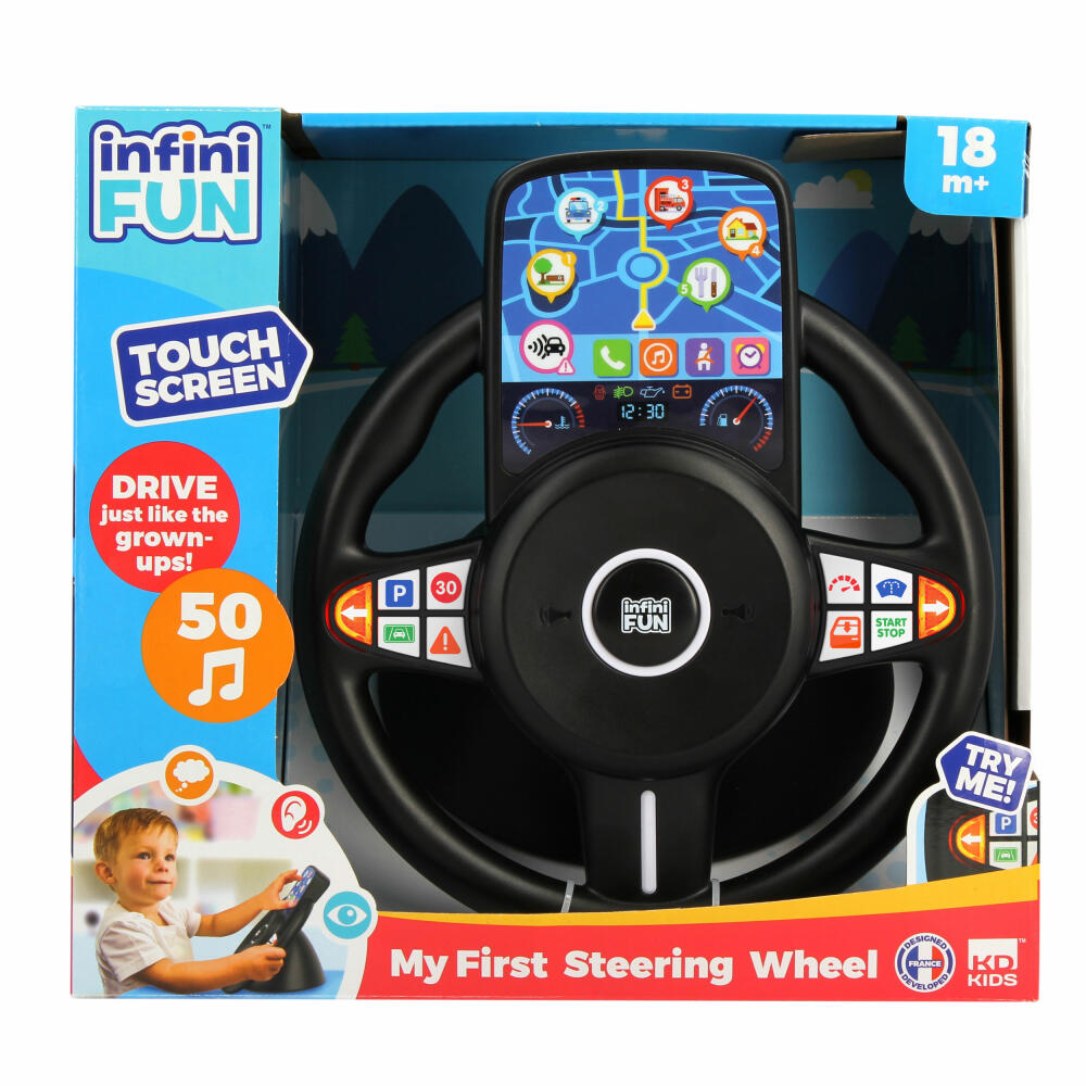 Jumbo Spiele My first Steering Wheel, Lenkrad, Kinderspielzeug, Kinder Spielzeug, ab 18 Monaten, I21501GI1