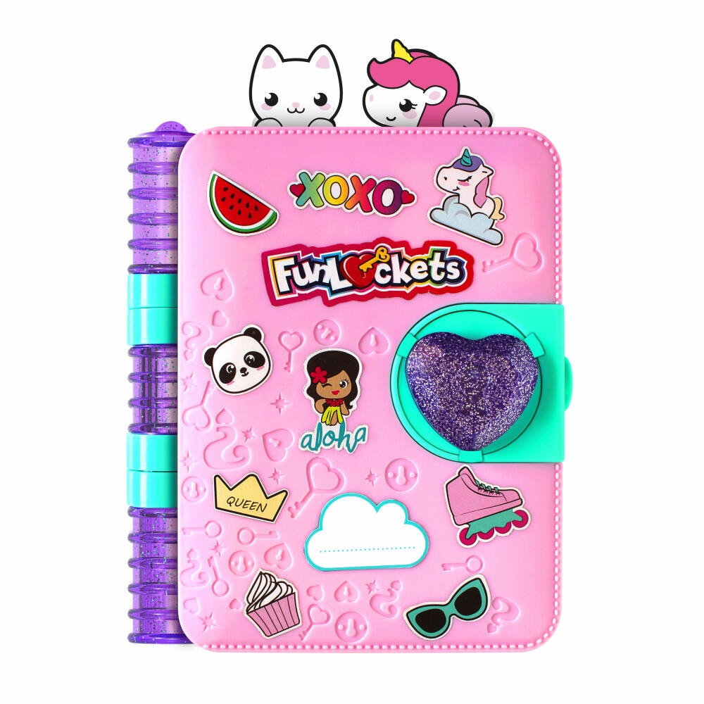 Jumbo Spiele KD Funlockets Secret Journal, Tagebuch, Abschließbar, Kinder, Spielzeug, ab 6 Jahren, S20220FR1