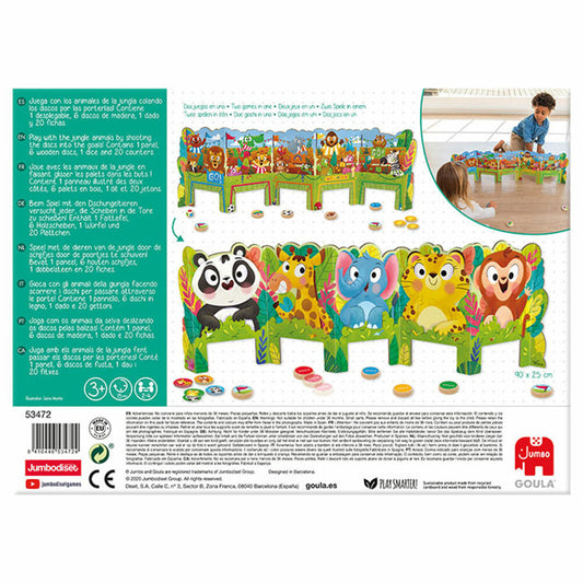 Jumbo Spiele GOULA Dschungelrennen, Kinderspiel, Geschicklichkeitsspiel, Familienspiel, Kinder Spiel, 53472